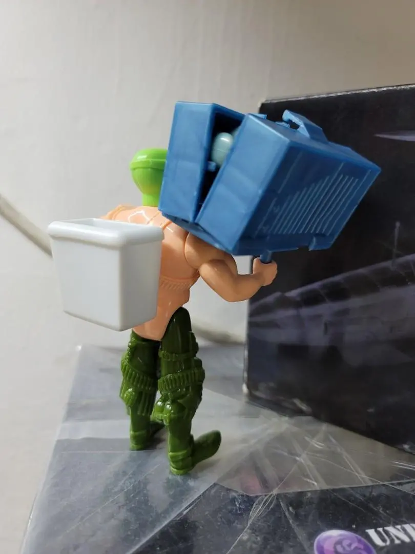 The Mask Jim Carrey Test Shot Prototype Factory Sample Figure Carey Animated Toy Island With Cannon-Concealing Combat Case 原型工廠樣本 2