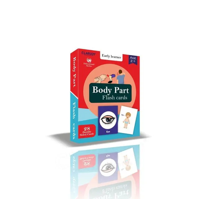 Clapjoy Body Parts Flash Card For Kids Of Age 2 Years And Above 1