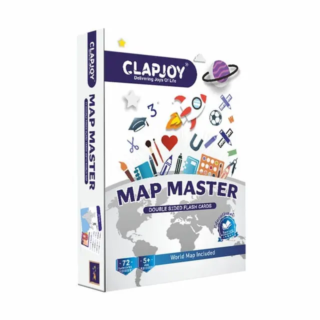 Clapjoy Map Master Flash Cards For Kids Ages 6+ Years 1
