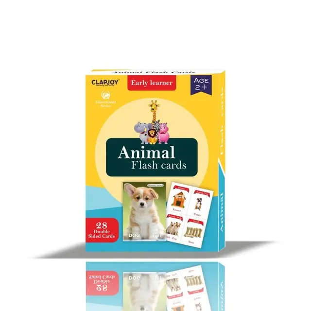 Clapjoy Animals Flash Card For Kids Of Age 2 Years And Above 1