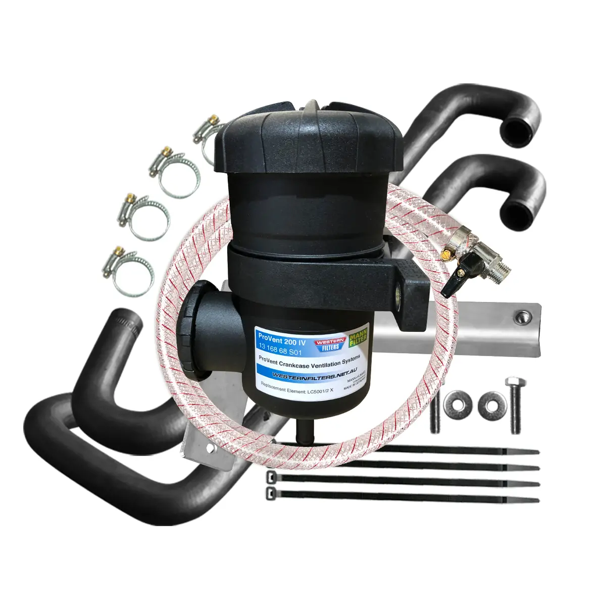 Toyota Landcruiser 200 Series 2008-On 4.5L Td 200Vdj Mann+Hummel Provent Oil Catch Can Kit Os-Prov-21P 1