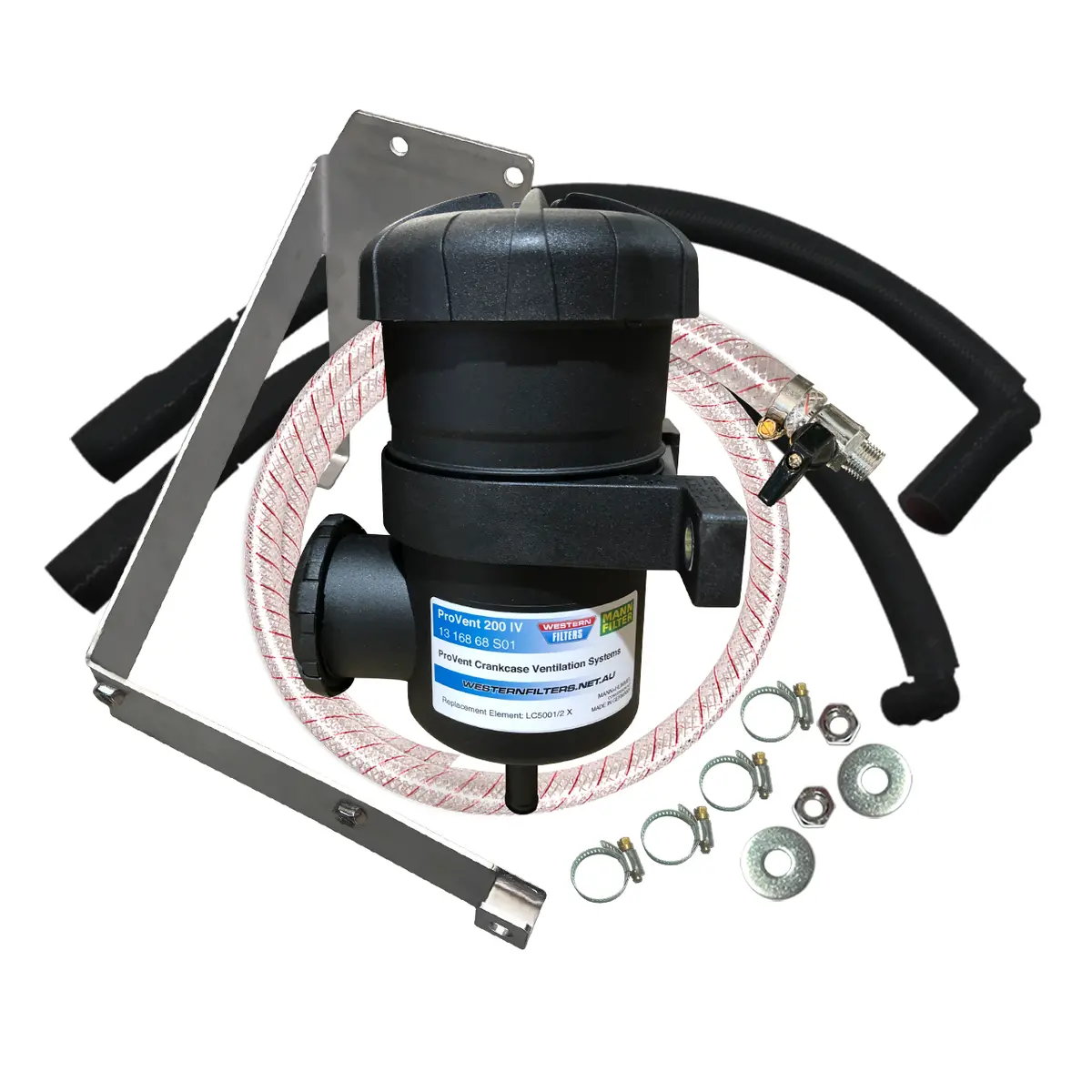 Ford Ranger Px1 2011-15 3.2L P5at Mazda Bt50 Mann+Hummel Provent Dual Bracket Kit Os-Prov-23B 1