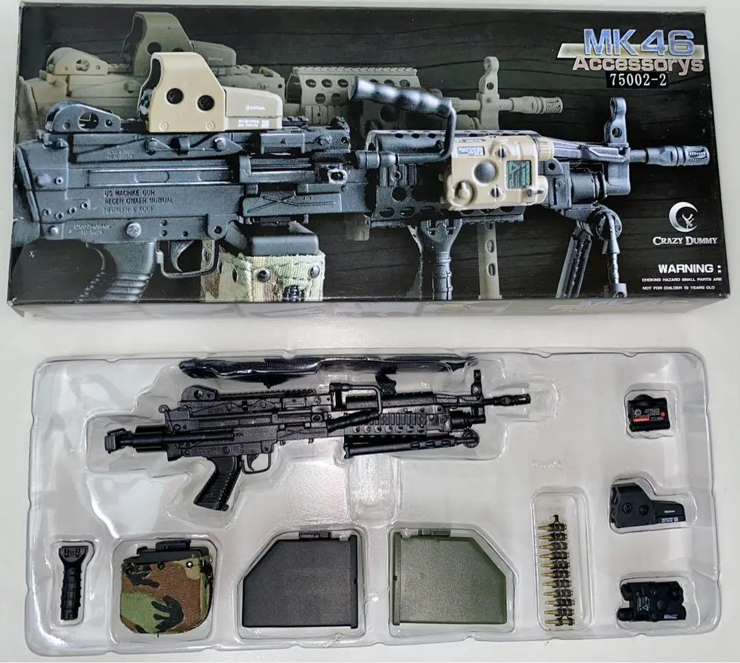 Toy 13Cm 長 Crazy Dummy Mk46 Accessory 75002-2 Mod-1 Para Stock 黑 1/6 Rifle Gun 全新開封品（Piu-150） 1