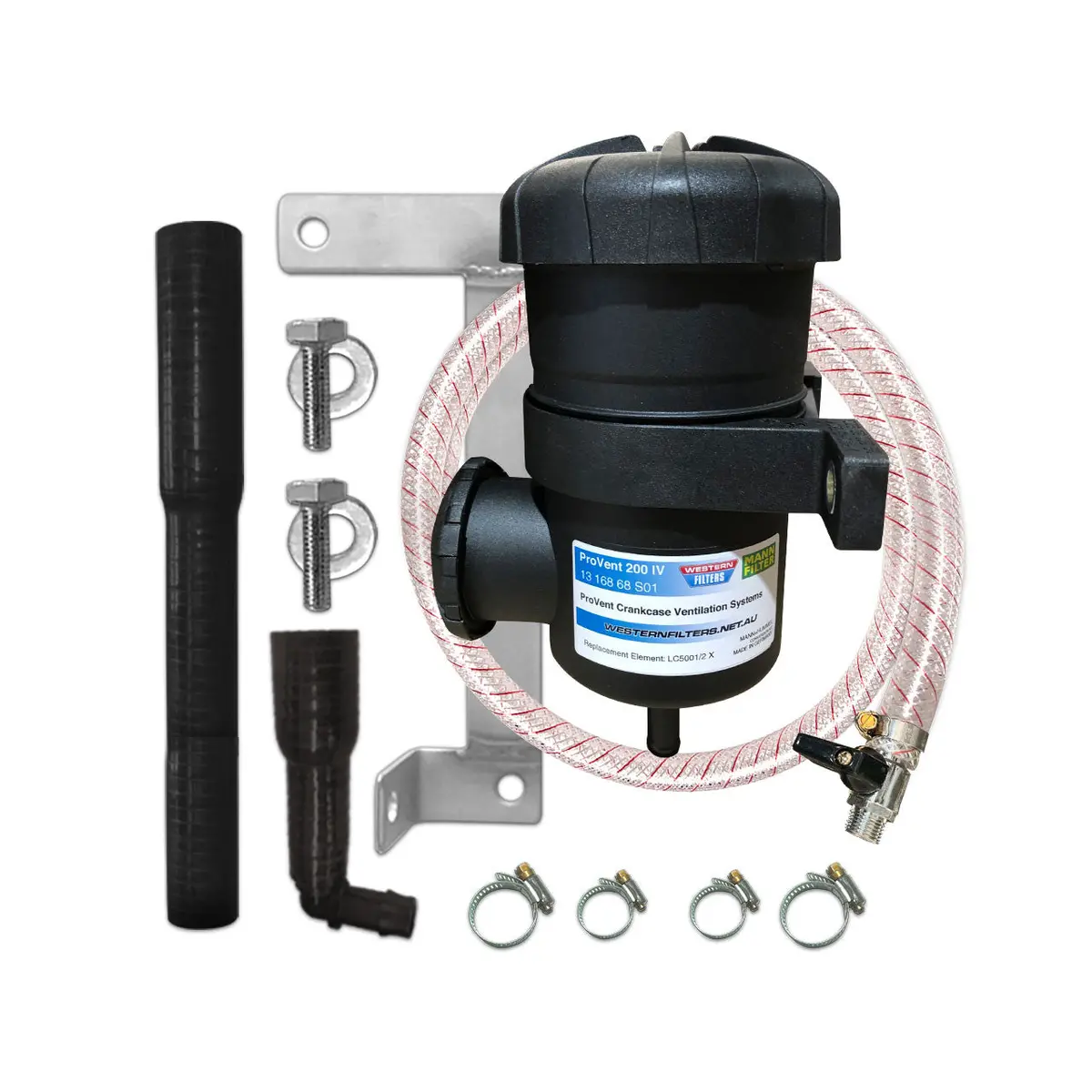 Toyota Lc Prado (2015-Aug 2020) 2.8L 150S 1Gd-Ftv Diesel Mann+Hummel Provent Oil Catch Can Kit Os-Prov-13 1