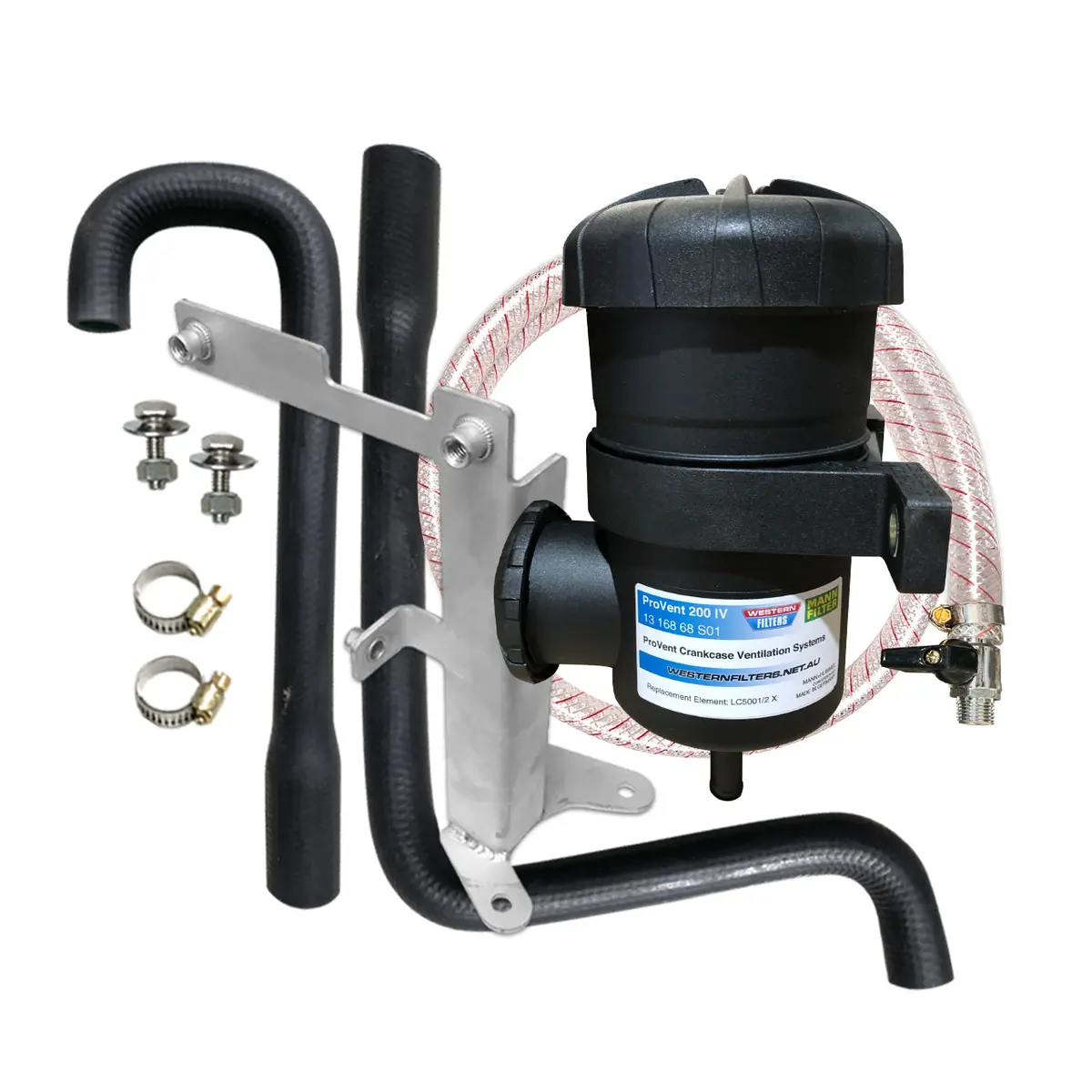 Isuzu D-Max Mu-X 4Jj1-Tcx 2012-16 3.0L Td Provent Catch Can Dual Bracket Kit Os-Prov-37B 1