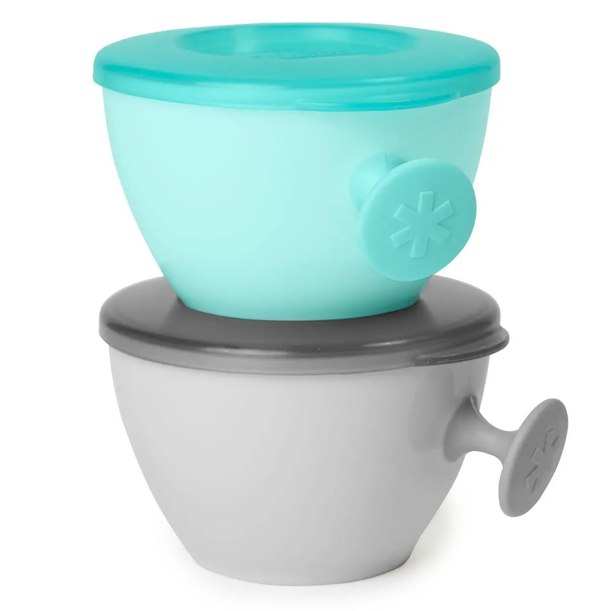 Skip Hop Easy-Grab Bowls Grey-Teal - Weaning Accessory For Ages 0-3 Years 1