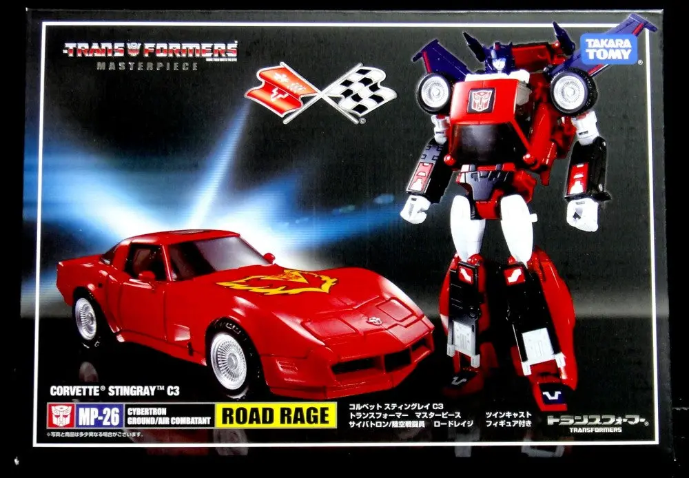 Takara Tomy 變形金剛 博派 陸空戰闘員 路霸 Transformers Masterpiece Mp-26 Road Rage Corvette Stingray C3 83393 (Toy-867-307) 1