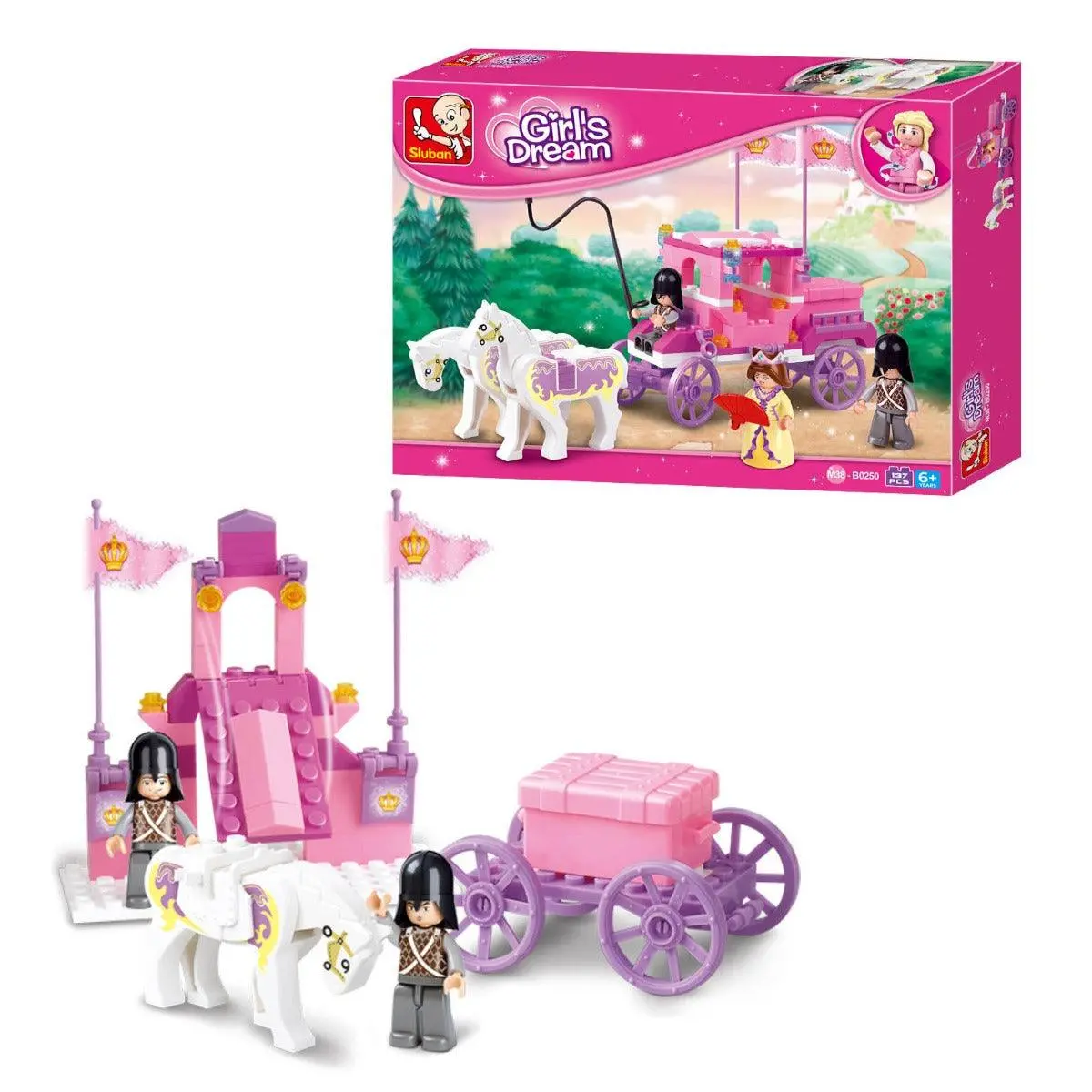 Sluban Girl's Dream Royal Carriage Building Block For Ages 6+ 1