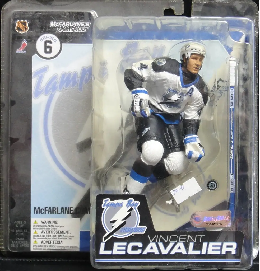 麥法蘭 國家冰球聯盟 東部聯盟 大西洋分區 坦帕灣閃電 Mcfarlane Toys Nhl Nhlpa Mcfarlane's Sportspicks Series 6 National Hockey League Eastern Conference Atlantic Division Tampa Bay Lightning Center 4 Vincent Lecavalier 70173 (Pa-0) 1