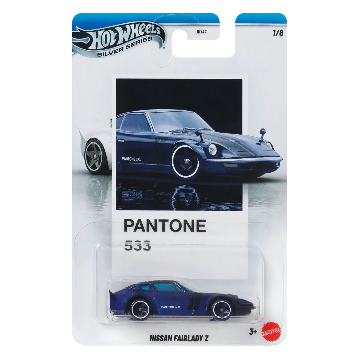 Hot Wheels 2026 Pantone Collection Silver Celebration Series 1:64 Scale Nissan Fairlady Z Featuring Classic Colors & Artistic Packaging For Collectors 1