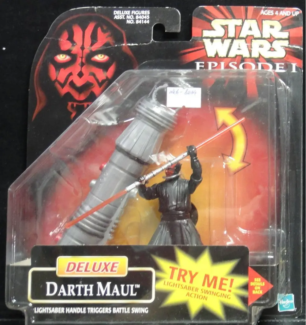 Hasbro 星球大戰 Star Wars Epiosde I Deluxe Darth Maul With Lightsaber Handle Triggers Battle Swing (Wkg-84144) 1