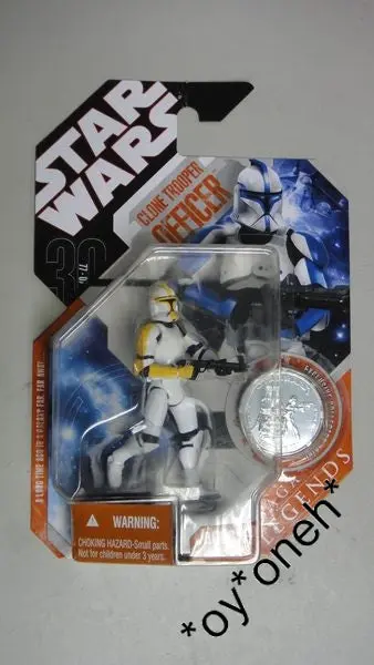 Hasbeo 星球大戰 Star Wars Saga Legends Exclusive Collector Coin Clone Trooper Officer 26123 B29389949 1