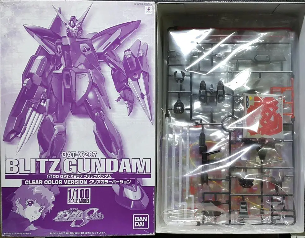 Bandai 58538 1/100 Mobile Suit Gundam Seed Nicol Amalfi Gat-X207 Blitz Gundam Clear Color Version Plastic Model Kit 機動戰士高達 Seed 尼哥路亞瑪路芙 閃電高達 彩透版 模型 (Ktv) B23744903 2