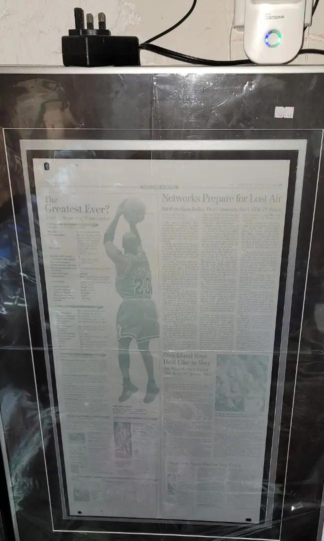 美國1999年1月13號體育新聞報紙電板 米高佐敦michael Jordan Sport News Nba 1