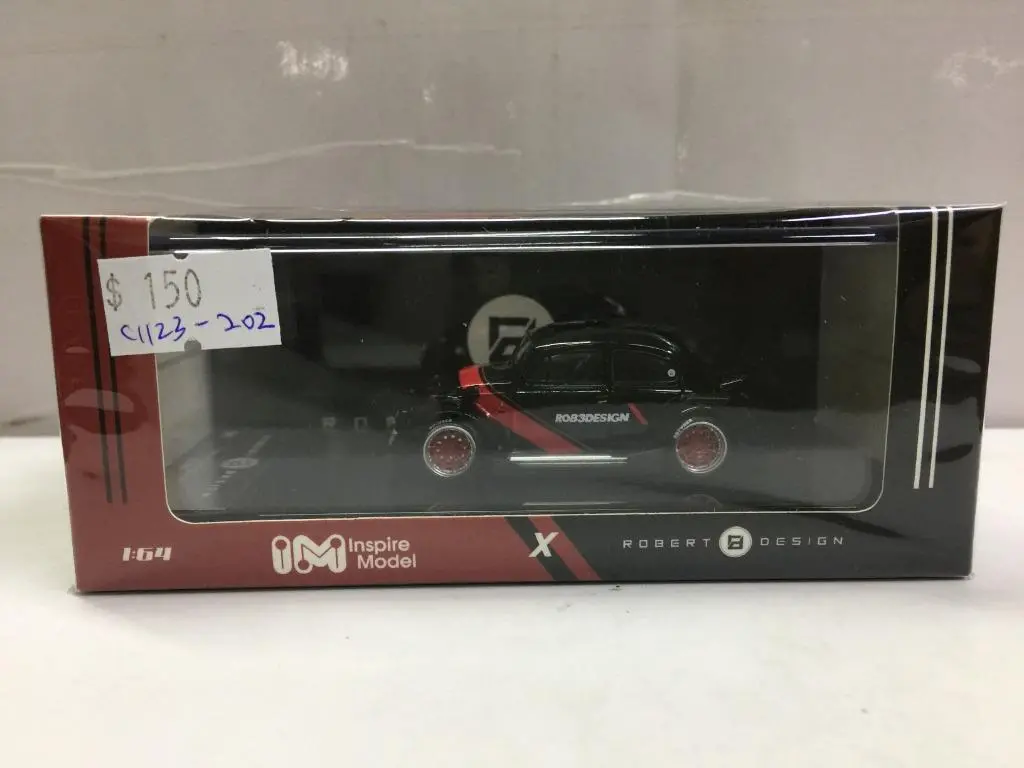 Inspire Model X Robert Design 1/64 Rwb Beetle Red Strip With Black Body Diecast (Lb64008b) (C1123-202) 1