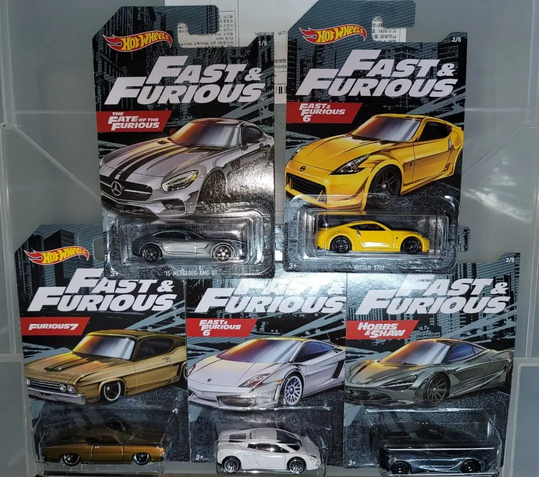 Hotwheels Fast & Furious 狂野時速系列金屬合金車仔 一套五架 1