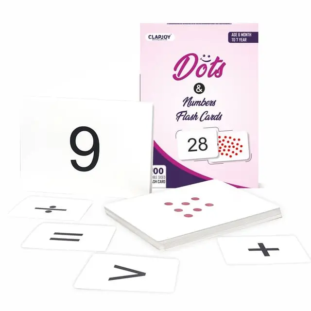 Clapjoy Fun With Dots & Numbers Flashcards For 6+ Months Babies 1