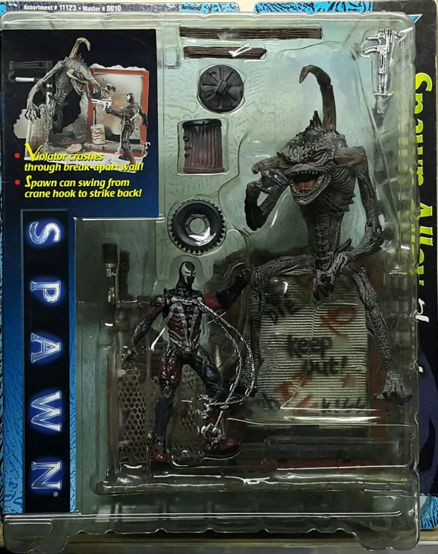 Mcfarlane 11123 再生俠 電影系列 再生俠 三角魔 胡同戰 玩具套裝 Ultra-Action Figures Spawn The Movie Playset Spawn Alley Spawn Vs Violator (Buy-Spk) 存 1