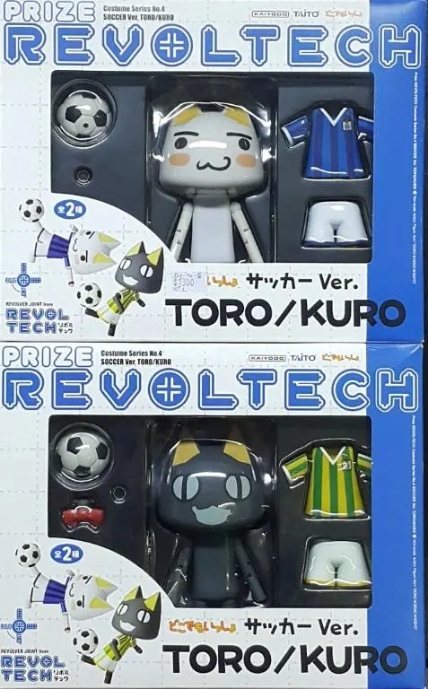 Kaiyodo Taito Prize Revoltech Costume Series No.4 Soccer Ver. Toro Kuro Set 海洋堂 景品轉輪 No.004 隨身玩伴 足球選手版 多洛 庫洛 套裝 (Buy-Mc) 存 1