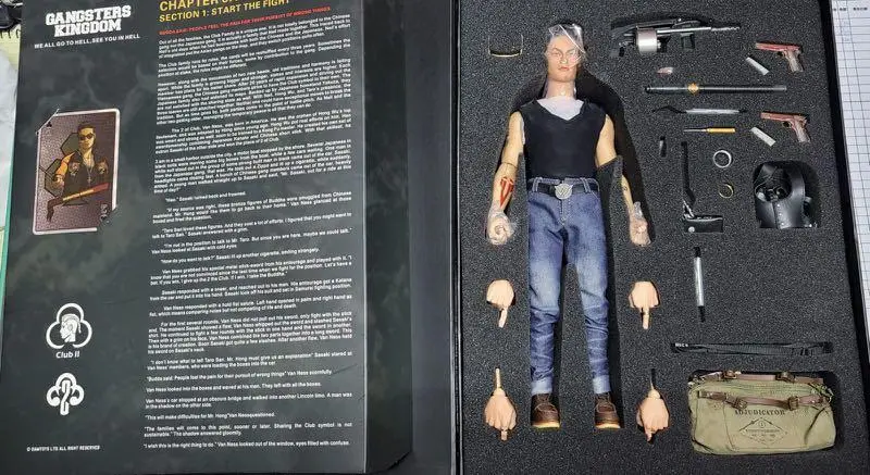 C1067-62 Damtoys Gangster Kingdom 黑幫王國 梅花2 吳建豪 Club 2 Vanness 1/6 Figure 1