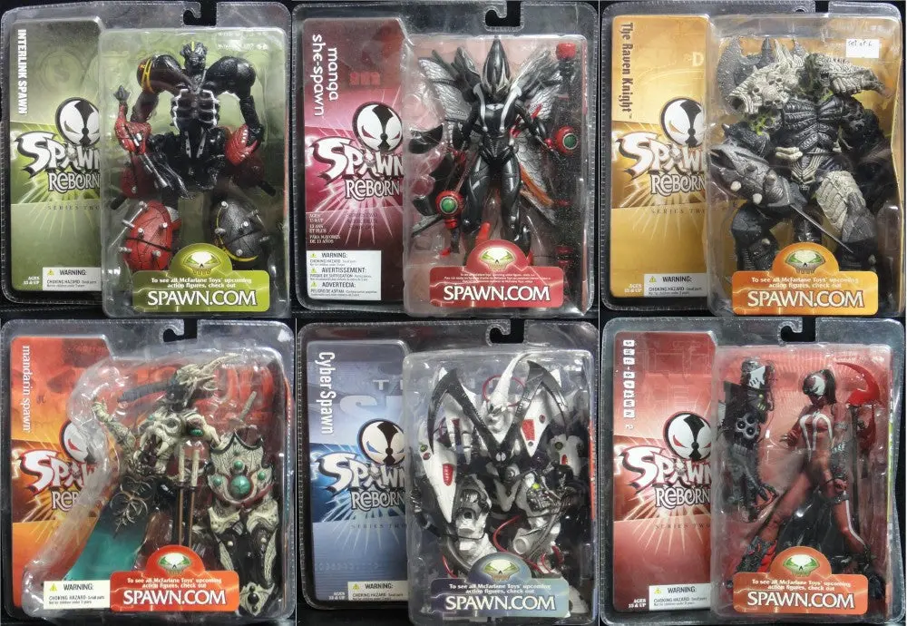 麥法蘭 再生俠 Mcfarlane Toys Spawn Reborn Series 2 Interlink Spawn 11351 Manga She-Spawn 11352 The Raven Knight 11353 Mandarin Spawn 11354 Cyber Spawn 11355 She-Spawn 2 11356 1