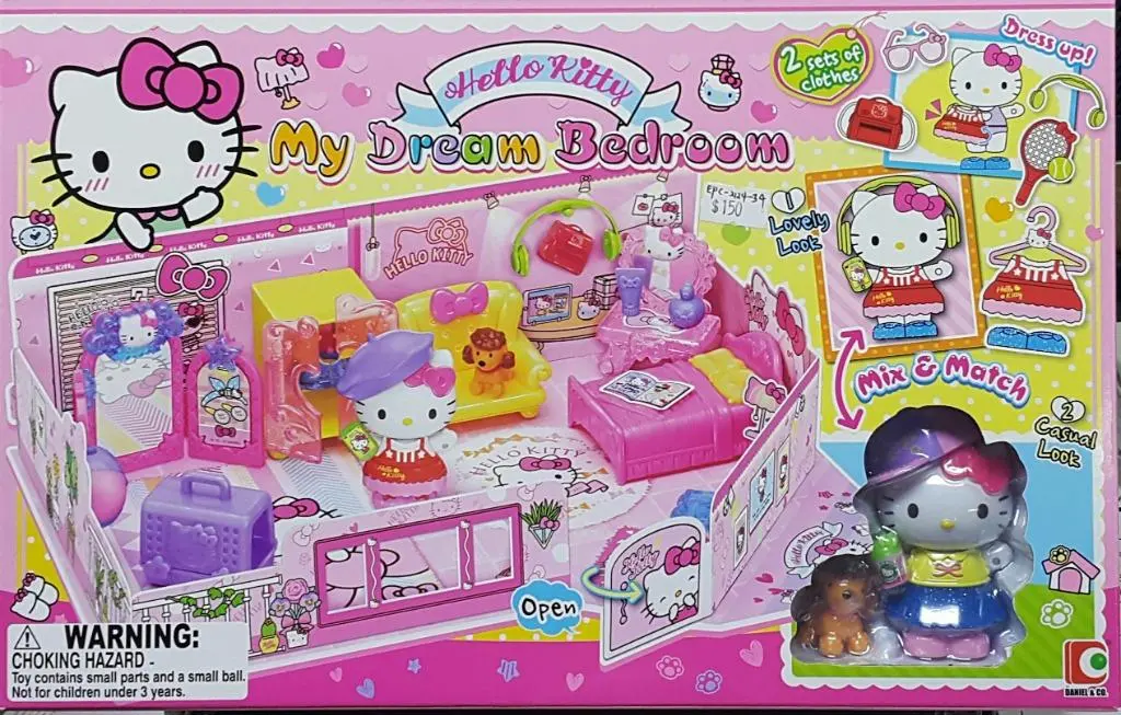 Sanrio 13798 三麗鷗 吉蒂貓 我的夢想臥室 套裝 Kt-50127 Hello Kitty My Dream Bedroom Set Mix & Match (Epc-2124-34) 存 1