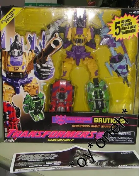 Hasbro 變形金剛 戰鬥派 Transformers Generation 2 Decepticon Combiner Giant Warrior Bruticus 77753 (Pa#0) B30030906 1
