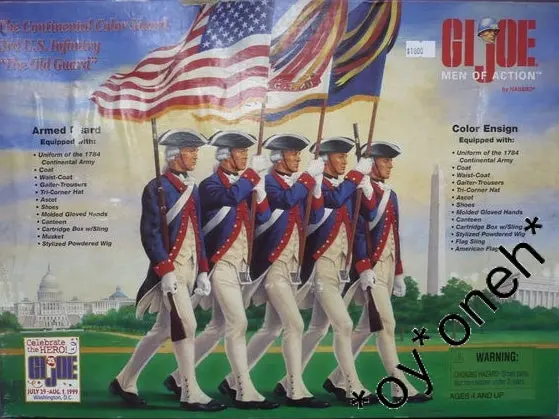 Hasbro 義勇群英 Gi Joe 35 Years Men Of Action The Continental Color Guard 3Rd Us Infantry The Old Guard Set B21829832 1