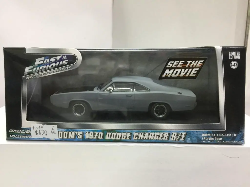 Greenlight 1/43 Fast & Furious 狂野時速 Dom's 1970 Dodge Charger R/T 86217 (01788) (Piu30店) 1