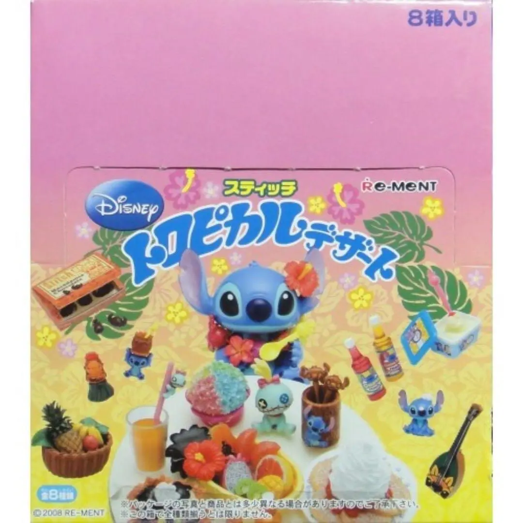 ***Hold***Re-Ment 10016 扮嘢小魔星 史迪仔 熱帶甜品 窩夫雪糕 水果 刨冰 雷鳴山 果汁 紀念品 熱香餅 盒蛋套裝 Stitch Tropical Dessert Waffle Cone Ice Cream Tropical Fruits Rainbow Shave Ice Big Sunday Mountain Fresh Fruit Juice Aloha Souvenir Creamy Pancakes Stitch And Scramble (Buy-Cw 店/Sa) 1