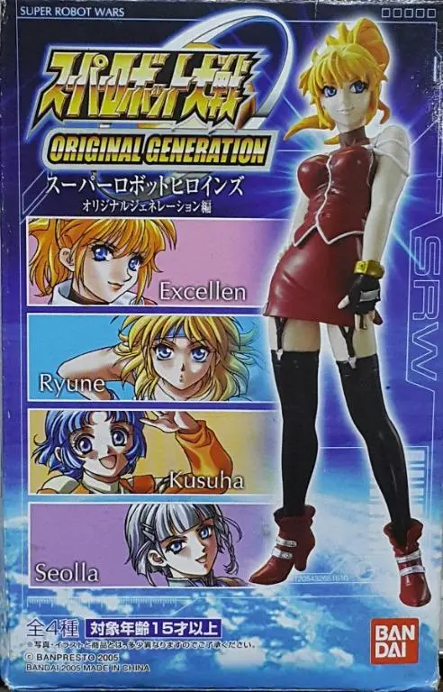 Bandai 34482 超級機械人大戰 原創世紀 超級機械人女英雄 盒蛋套裝 Super Robot War Original Generation Super Robot Heroines Excellen Kusuha Ryune Seolla Set (Buy-Mc) 存 1