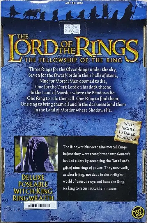 Toy Biz 81353 魔戒首部曲 魔戒現身 戒靈 The Lord Of The Rings The Fellowship Of The Ring Deluxe Poseable Witch-King Ringwraith With Highly Detailed Weapons (Lotr) L 店/Sa 2