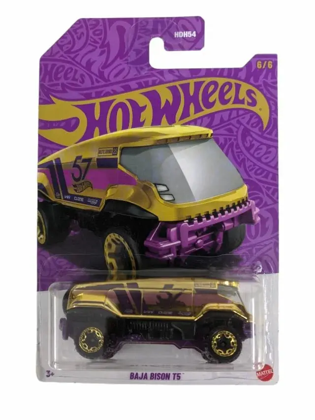 Hot Wheels 57Th Anniversary Pearl & Chrome 2024 'Baja Bison T5' Diecast Car 1