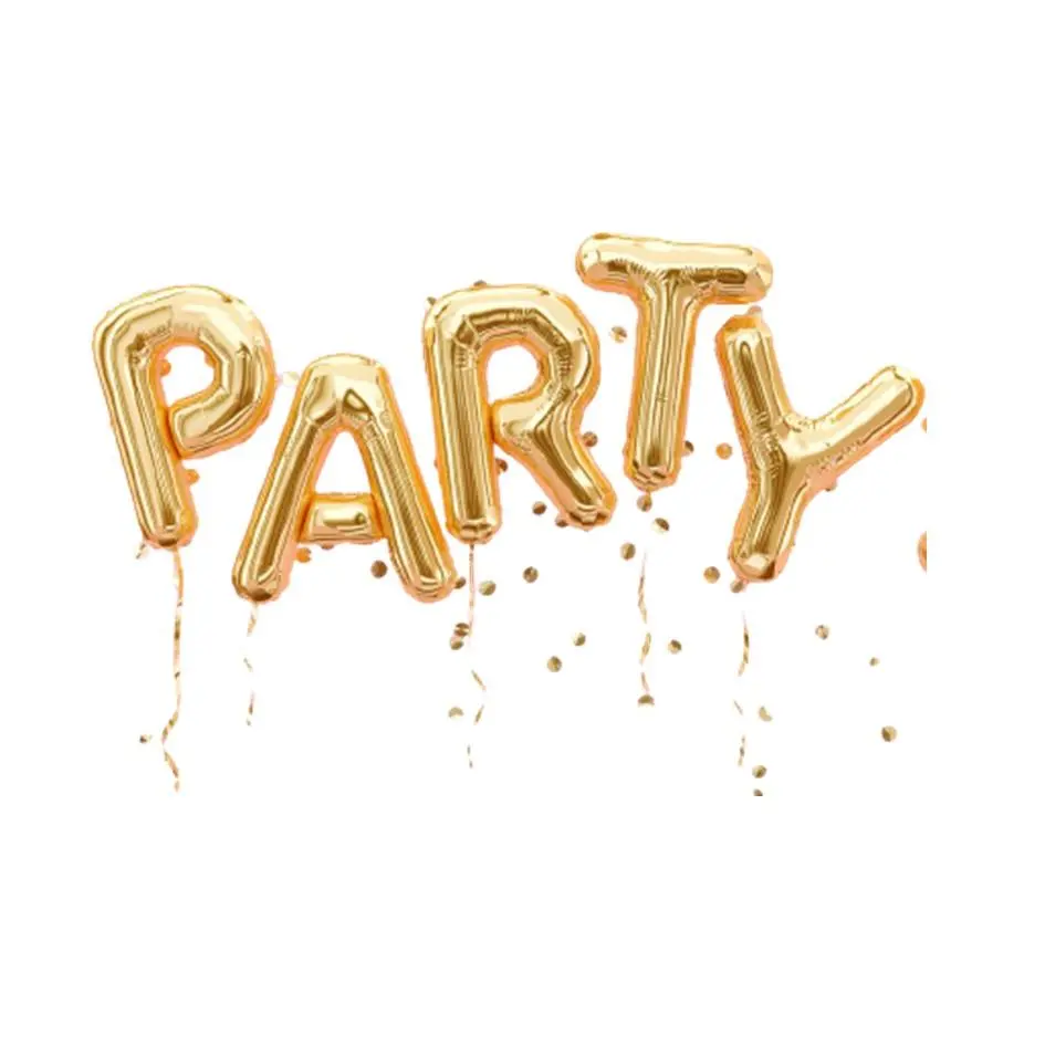 Partycorp Party Foil Balloon Combo, Decoration Set For Birthday, Anniversary, Baby, Bridal Shower, Diy Pack Of 5 1