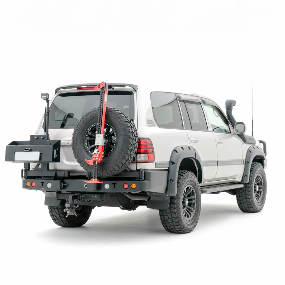 105 Series Rear Bar Spare Wheel Carrier | Rockarmor 1