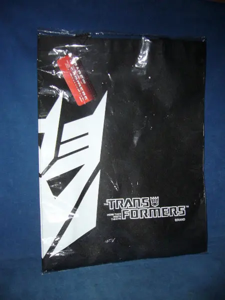 Hasbro 變形金剛 狂派標誌 黑色環保購物袋 Transformers Black Color With Decepticon Logo Shopping Bag 59012 (Piu-8) 1120095055 1