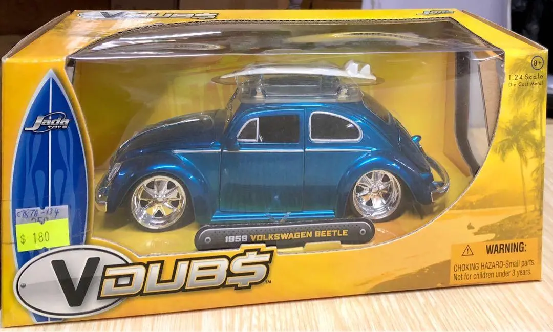 Jada 91212 1/24 Diecast Metal Vdub$ 1959 Volkswagen Beetle C787a-134 1