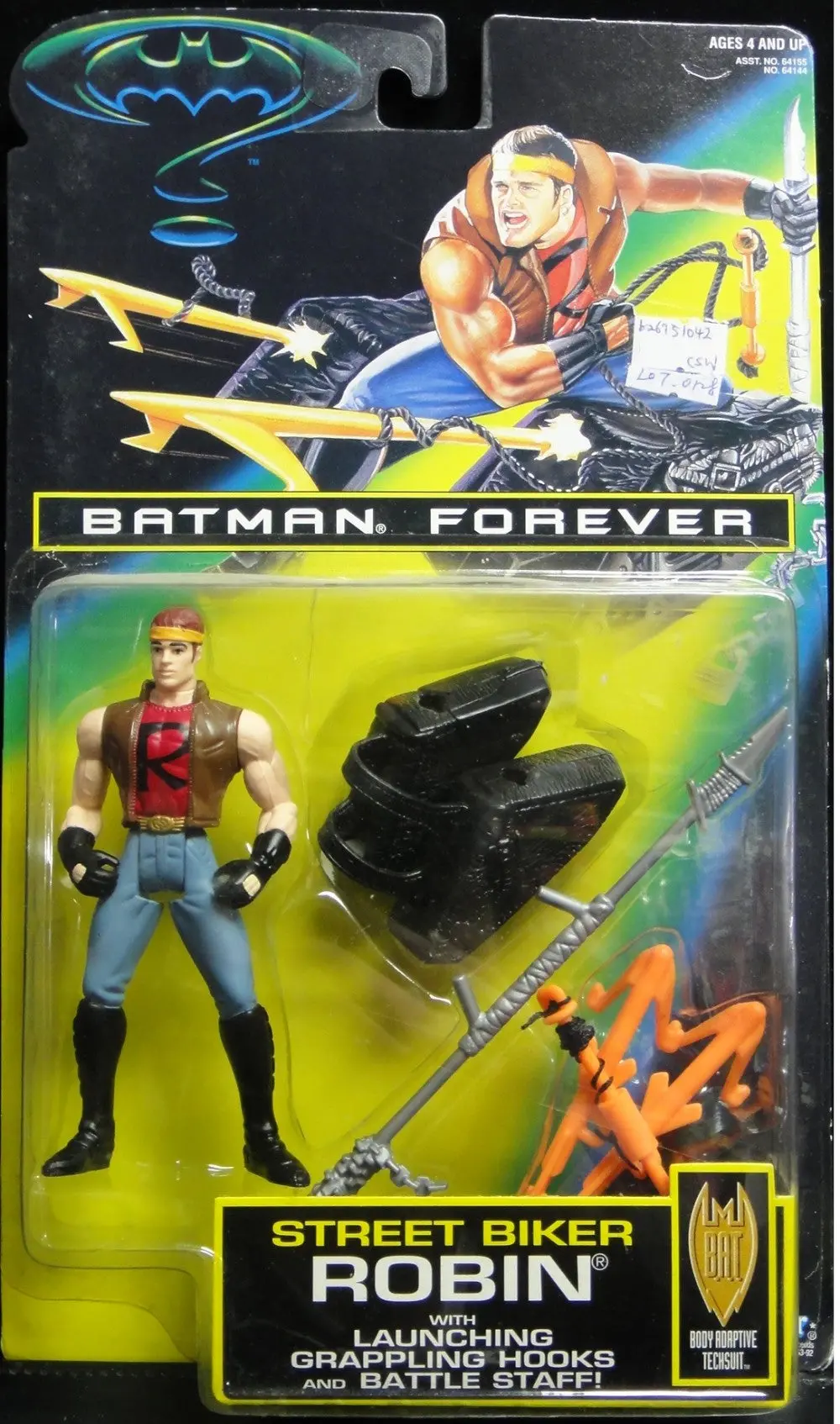 Kenner 蝙蝠俠 羅賓 Batman Forver Street Biker Robin With Launching Grappling Hooks And Battle Staff 64144 (Csw) B26951042 1