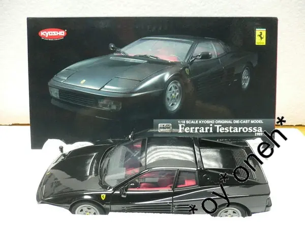 Kyosho 1/18 Ferrari Testarossa 1989 Black 08425Bk (18914) (C692/Tt50) 1
