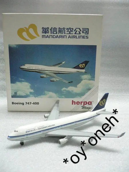 Herpa Wings 1/500 Mandarin Airlines 華信航空公司 Boeing 747-400 B-16801 (511261) 1