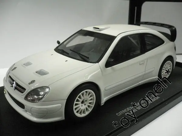 Autoart 1/18 Citroen Xsara Wrc 2004 Plain Body Version White (80439) (C802-25) 2