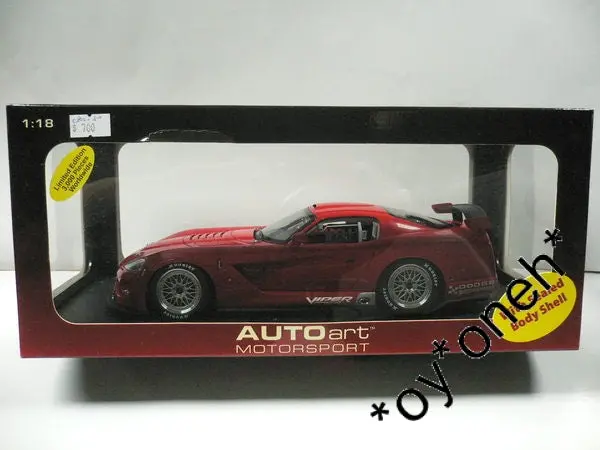 Autoart 1/18 Dodge Viper Competition Coupe 2004 Plain Body Version Red (80420) (C802-50) 1