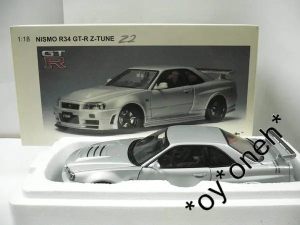 Autoart 1/18 Nismo R34 Gt-R Z-Tune Z2 Silver (77356) (C802-55) 1