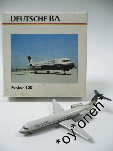 Herpa Wings 1/500 Deutsche Ba Fokker 100 (509206) (Buy) 1