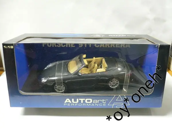 Autoart 1/18 Porsche 911 Cabrio Facelift (Basalt Schwarz Metakkic) (77856) (C802-155) 1