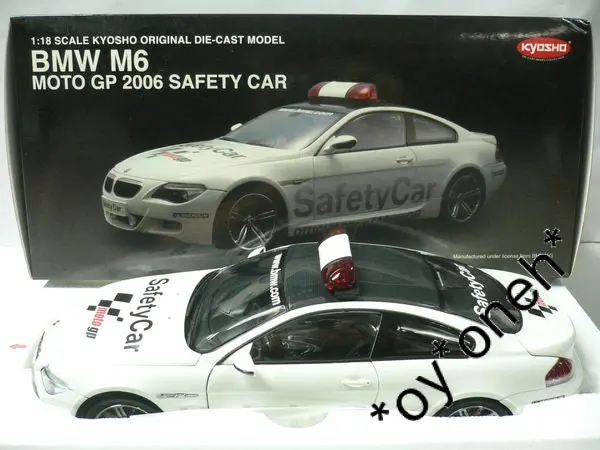 Kyosho 1/18 Bmw M6 Moto Gp 2006 Safety Car 08707Gpb (08743) (C802-248) 1