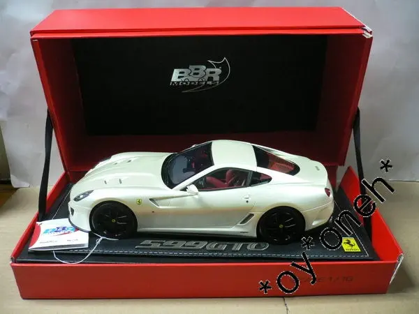 Bbr 1/18 Ferrari 599 Gto Pearl White Limited 50Pcs 手辦車 (39091) (Piu700) 1