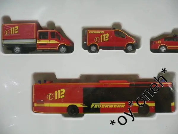 Rietze 1/87 Feuerwehr 112 Germany Fire Department Set 消防車 (99024) (Buy) 2
