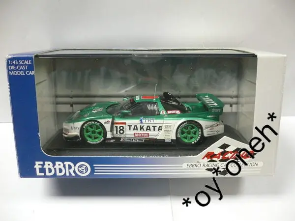 Ebbro 1/43 Honda Takata Dome Nsx 2004 Suzuka 1000Km Green (43630) (Piu105) 1