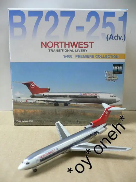 Dragon Wings 1/400 Northwest Transitional Livery 西北航空 B727-251Adv. N253us (55288) (Pa0) 1